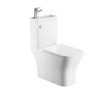 Wc  poser avec lave main intgr 37x72 cm - cramique - minorca