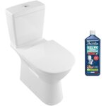Wc à poser sortie verticale villeroy et boch o. novo avec abattant + nettoyant Wc à poser sortie verticale villeroy et boch o. novo avec abattant + nettoyant
