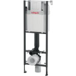 Wc suspendu lineo stone avec plaque de commande double chasse blanche wirquin 55722931, blanc