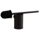 Wc suspendu noir support mural brosse wc brosse wc brosse de toilette brosse toilette noir 304 en acier ...