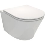 Jacob delafon - wc suspendu sans bride rodin + avec abattant