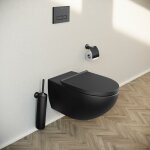 Duravit - wc suspendu, toilettes suspendues sans rebord avec abattant fermeture en douceur - 37, 2x32x57, ...