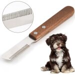 Couteau � trimmer pour main droitier couteau � d�nuder professionnel pour chien avec manche ergonomique ...