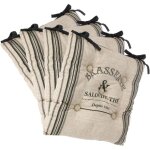 Atmosphera ? lot de 4 galettes de chaise en lin gris ? dimensions 40 x 40 cm ? attaches pour maintien ...