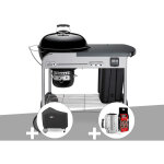 Weber - barbecue  charbon performer premium gbs 57 cm noir + housse + kit chemine