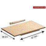 Planche  ptisserie avec rouleau  ptisserie