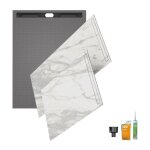 Wedi - receveur à carreler 180 x 90 fundo riolito neo + revêtement top marble white + colle + écoulement ... Wedi - receveur à carreler 180 x 90 fundo riolito neo + revêtement top marble white + colle + écoulement ...