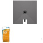 Wedi - receveur  carreler 90 x 90 cm fundo plano, bonde intgre + colle 320