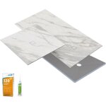 Wedi - receveur de douche � carreler 180 x 90 fundo primo + rev�tement top marble white + colle