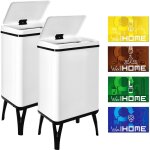 Well home mobiliario & decoración 2 poubelles intelligentes de 40 l c / u, hauteur : 71, 5 (x 35, 5 x ... Well home mobiliario & decoración 2 poubelles intelligentes de 40 l c / u, hauteur : 71, 5 (x 35, 5 x ...