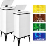 Wellhome - well home mobiliario & decoración 2 poubelles intelligentes de 50 l c / u, hauteur : 83, 5 ... Wellhome - well home mobiliario & decoración 2 poubelles intelligentes de 50 l c / u, hauteur : 83, 5 ...