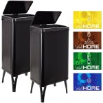 Wellhome - well home mobiliario & decoración 2 poubelles intelligentes de 50 l c / u, hauteur : 83, 5 ... Wellhome - well home mobiliario & decoración 2 poubelles intelligentes de 50 l c / u, hauteur : 83, 5 ...