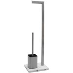Wenko 2in1 stand wc - garnitur aprilla - 74 x 23 cm - brosse wc et porte - papier toilette Wenko 2in1 stand wc - garnitur aprilla - 74 x 23 cm - brosse wc et porte - papier toilette