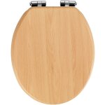 Abattant wc avec mcanisme de chute libre, accessoires wc en mdf - wenko