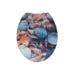 Wenko - abattant wc avec frein de chute, abattant wc original coquillage avec fixation inox, mdf, 38x44. ... Wenko - abattant wc avec frein de chute, abattant wc original coquillage avec fixation inox, mdf, 38x44. ...