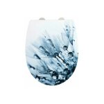 Wenko - abattant wc sereno relief multicolore 36. 5 cm easy close abattant wc thermoplastique  descente ...