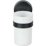 Porte brosse  dent mural, pavia noir - wenko