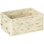 Bo�te de rangement wenko vabriano, panier en papier tress� robuste, motif macram�, pour la salle de bain ...