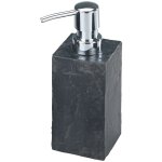 Wenko ? distributeur de savon en polyr�sine aspect ardoise ? � 6 x h. 17 cm ? contenance 250 ml ? accessoires ...