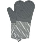 Lot de 2 gants de cuisine silicone wenko, paume en silicone, nettoyage facile, manche extra long, lavable ... Lot de 2 gants de cuisine silicone wenko, paume en silicone, nettoyage facile, manche extra long, lavable ...