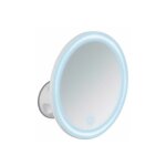 Wenko ? miroir maquillage led 18, 5 cm ? miroir grossissant 5x ? �clairage tactile avec variateur ? fixation ...