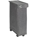 Panier � linge corno prime noir - blanc - wenko