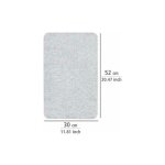 Plaque de cuisson en verre allstar transparente 2x 30 x 52 cm plaque de protection pour cuisinire en ...