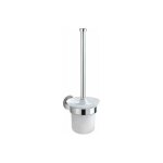 Porte brossee wc wenko bosio shine inox brillant brosse en verre dpoli design murale support brosse ...