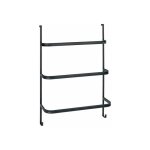 Wenko ? porte - serviettes 3 barres sans per�age ? acier noir mat ? dimensions 54, 5x77, 5x21, 5cm ? ...