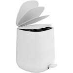 Poubelle de salle de bain avec p�dale davos, noir mat, 5 l, wenko