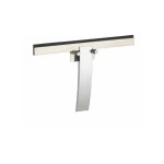 Wenko - raclette salle de bain, raclette de douche, gela, zinc inoxydable, 24x16 cm, brillant