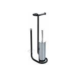 Serviteur wc 3en1 universalo, distributeur papier toilette, brosse wc et range papier toilette, acier, ... Serviteur wc 3en1 universalo, distributeur papier toilette, brosse wc et range papier toilette, acier, ...