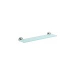 Wenko - etagre salle de bain, tablette en verre bosio shine, fixation acier inox, 46, 5x5, 5x13, 5 cm, ...
