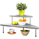 Tag�re d'angle cuisine maximex inox 48, 5 cm rangement �pices gain de place cuisine organisation cuisine ...