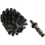Tte de brosse wc noire de rechange pour porte - brosse wc, avec adaptateur, polypropylne,  8 cm, noir ...