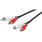 10m cable cordon rallonge rca phono audio male - femelle 10m cable cordon rallonge rca phono audio male - femelle