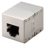 Wentronic - raccord modulaire rj45, cat 5e, bo�tier m�tallique, 2x fiche rj45 (8p8c).