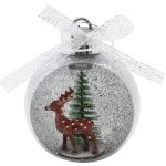 Boule � neige de renne lumineuse