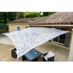 Werka pro - toile d'ombrage ajour�e blanche 3 x 4m