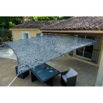 Werka pro - toile d'ombrage ajour�e grise 120 g / m2 2 x 3m