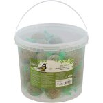 Boules de graisse avec filet dans un seau 30 pièces Boules de graisse avec filet dans un seau 30 pièces