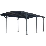 Westmann - aluminium toiture ronde carport bergen anthracite Westmann - aluminium toiture ronde carport bergen anthracite
