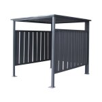 Westmann - garage � v�los en acier abri anthracite 203x180x210