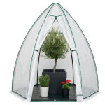 Westmann tente d'hivernage & serre en film plastique menthe blanc 200x200x200 cm