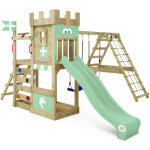 Wickey - aire de jeux portique bois dragonflyer avec balan�oire et toboggan maison enfant exterieur avec ...