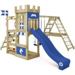 Wickey aire de jeux portique bois dragonflyer avec balanoire et toboggan maison enfant exterieur avec ...