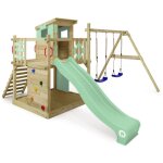 Wickey - aire de jeux portique bois smart camp avec balançoire et toboggan cabane enfant exterieur avec ... Wickey - aire de jeux portique bois smart camp avec balançoire et toboggan cabane enfant exterieur avec ...