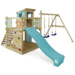 Wickey - aire de jeux portique bois smart camp avec balançoire et toboggan cabane enfant exterieur avec ... Wickey - aire de jeux portique bois smart camp avec balançoire et toboggan cabane enfant exterieur avec ...