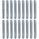 Wickey - ancrage au sol ancrage poteau solidlock - set de ancrages pour aire de jeux & portique balanoire, ...