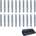 Ancrage au sol ancrage poteau solidlock - set de ancrages pour aire de jeux & portique balan�oire avec ...